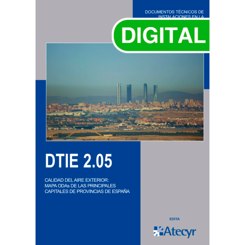 DTIE 2.05 CALIDAD DEL AIRE EXTERIOR MAPA ODAs DE LAS PRINCIPALES CAPITALES DE PROVINCIAS DE ESPANA